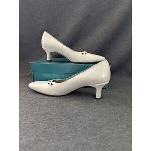 Ros‎ Hommerson Women's Pearl Leather Pump Size 8.5 Heels Shoes Y2K 2003